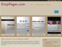 Tablet Screenshot of droppages.com